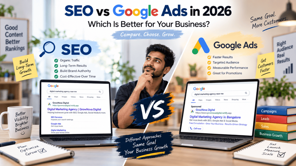 SEO vs Google Ads in 2026 Which Is Better for Your Business