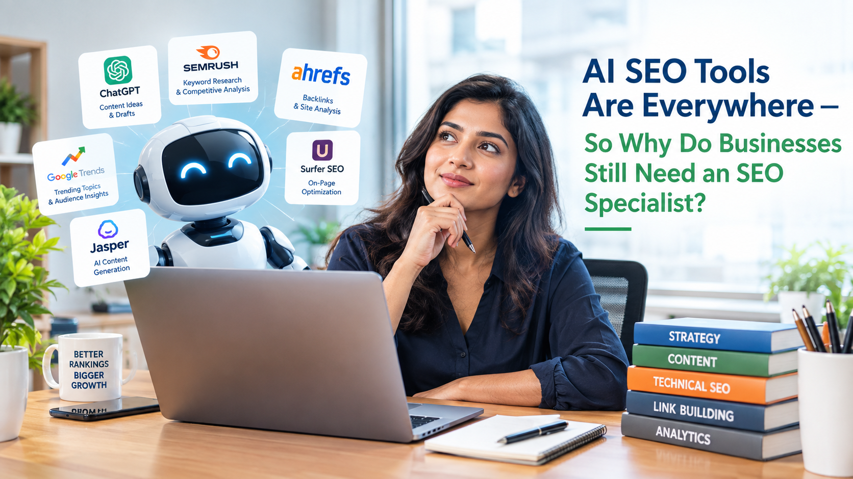 AI SEO Tools Are Everywhere — So Why Do Businesses Still Need an SEO Specialist?