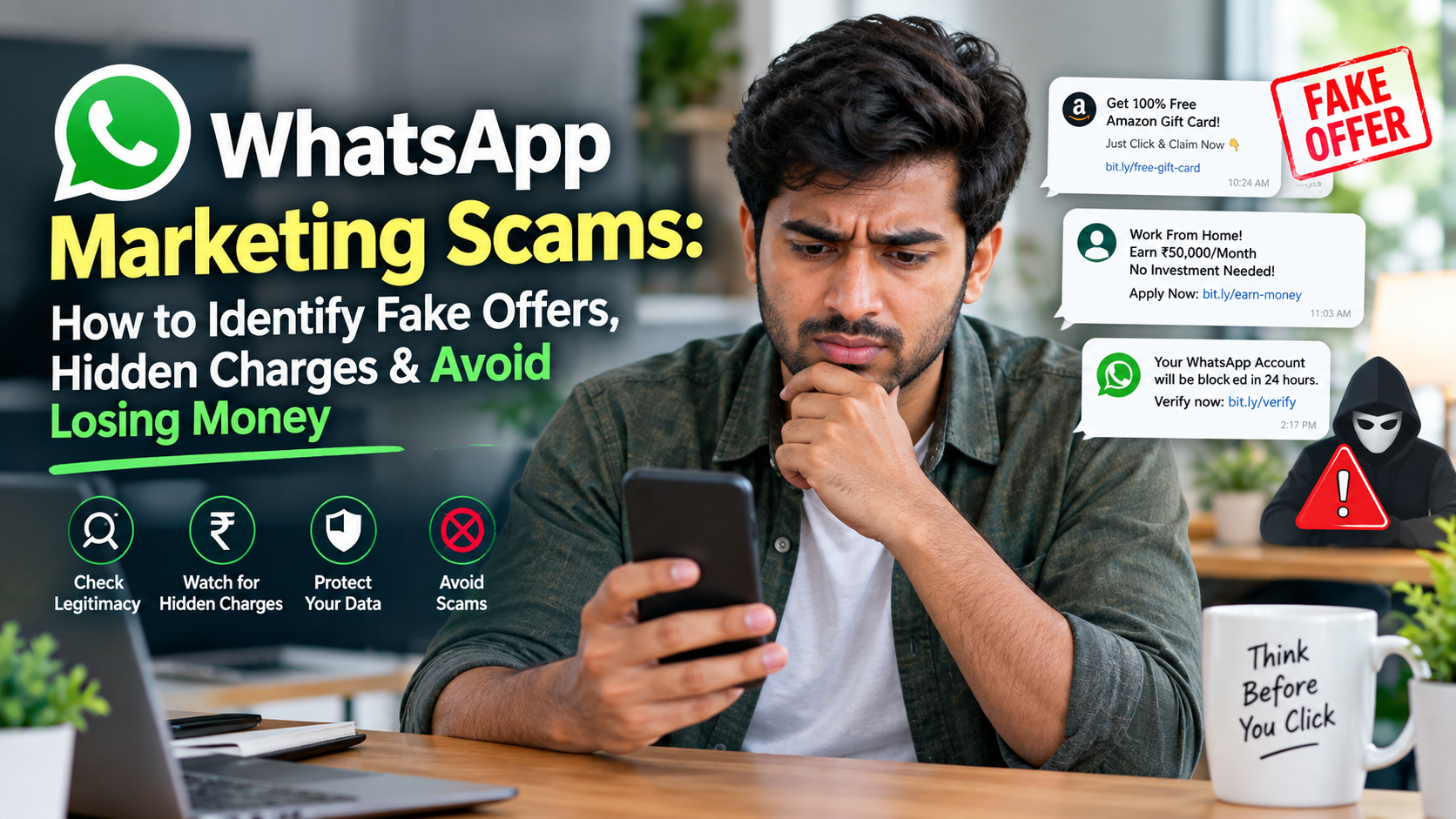 WhatsApp Marketing Scams: How to Identify Fake Offers, Hidden Charges & Avoid Losing Money